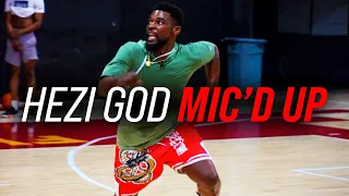 HEZI GOD Mic'd Up Pickup VS D1 & High School Players! INTHELAB 5v5 Pickup Runs w/ Devin Williams