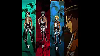 Teen Titans, Let’s Go! (pt. 3) - Eren/Mikasa/Armin/Levi Edit || Attack on Titan