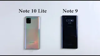 SAMSUNG Note 10 Lite vs Note 9 | Speed Test | Size & Design Comparison