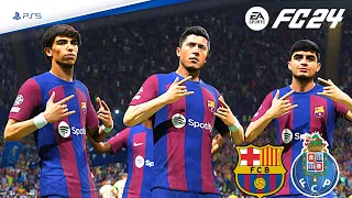 EA FC 24 - Barcelona vs Porto - Champions League 23/24 Full Match | PS5™ [4K60]