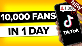 How To Get 10,000 Followers on TikTok in 24 hours (GET FREE TIKTOK FOLLOWERS)