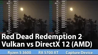 DirectX 12 vs Vulkan Red Dead Redemption 2 Comparison Test AMD Radeon (RX 5700 XT)