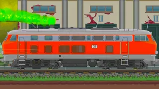 Дизельный Поезд DB-Baureihe Тепловоз в Train Simulator 2D #5 Немецкий Локомотив на Машинки Кида