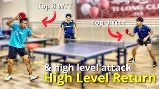 How to return a variable serve and attack for a high level WTT