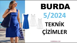 Burda 5/2024 Teknik Çizimler & Burda 5/2024 Technical Drawings