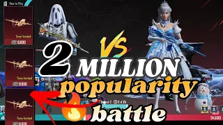 2 million 💥popularity battle 😱 golden private plane ✈️pubg mobile@Fox1Kay