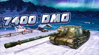 КАК ОН СМОГ НАБИТЬ 7400 УРОНА НА ИСУ-152!? #wotblitz #olegcompote #wot