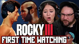 Rocky III (1982) MOVIE REACTION | Our FIRST TIME WATCHING | Rocky 3 | RIP Carl Weathers