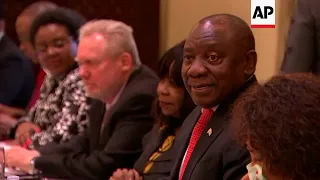 Ramaphosa and May hold bilateral meeting