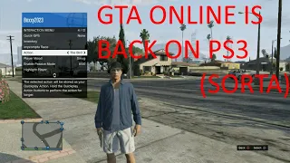 GTA Online on PS3 is back in 2023 (SORTA)