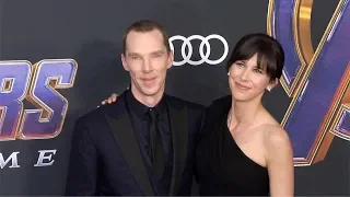 Benedict Cumberbatch and Sophie Hunter "Avengers: Endgame" World Premiere Purple Carpet