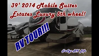 RV TOUR   39' 2014 Luxury Mobile Suites Estates 5th Wheel by DRV