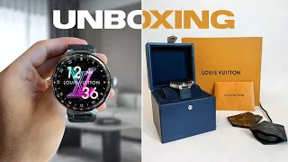 LOUIS VUITTON Tambour Horizon Light Up Connected Watch | Unboxing