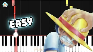 One Piece OST - "Gold and Oden" - EASY Piano Tutorial & Sheet Music