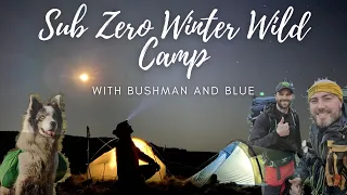 Sub Zero Winter Wild Camp with BUSHMAN and BLUE - Stunning 4K Drone Footage and Breathtaking Views