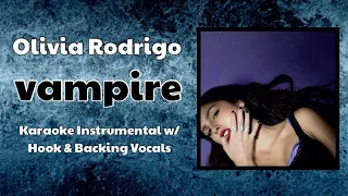 Olivia Rodrigo - vampire - Karaoke Instrumental w/ Hook & Backing Vocals