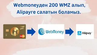 50000 Webmoneyден WMZ сатып алып Alipay салу.#алипей#рек