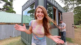 OFFICIALLY DRIED IN | Off Grid Shipping Container Cabin