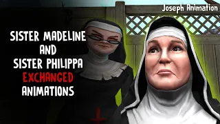 ICE SCREAM 6 / SISTER MADELINE AND SISTER PHILIPPA EXCHANGED ANIMATIONS / FUNNY VIDEO 📸