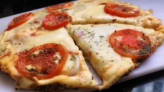 PIZZA QUE NÃO VAI AO FORNO PRONTA EM ALGUNS MINUTOS