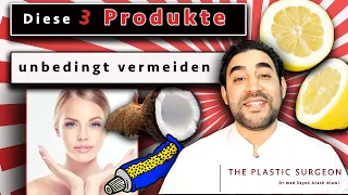 Diese 3 PRODUKTE unbedingt vermeiden! | Hautpflege | AKNE | Dr. Alawi