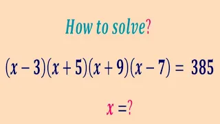A  awesome mathematics problem|Olympiad Question|can you solve this problem|x=?