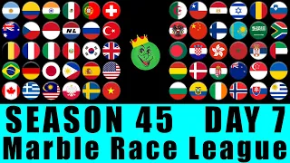 Marble Race League Season 45 Day 7 Marble Race in Algodoo / Marble Race King