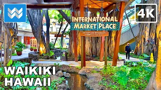 [4K] NEW International Market Place in Waikiki Hawaii - Walking Tour Vlog & Travel Guide 🎧