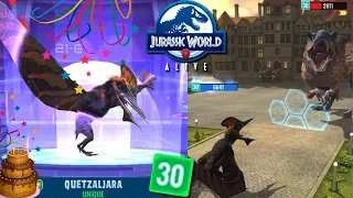 Unique QUETZALJARA turns 30 🥳 Lord Lythronax Invited to Party? + Cash Link💲Jurassic World Alive