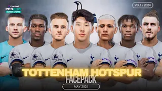 Tottenham Hotspur Facepack Update Efootball Pes 2021 & Football Life 2024  (SIDER&CPK) PC