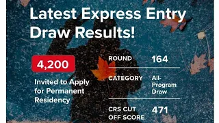 Canada Express Entry Draw September 30, 2020 #164