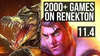 RENEKTON vs JAYCE (TOP) (DEFEAT) | 2000+ games, 1.4M mastery, 3/1/2 | KR Master | v11.4