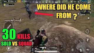 Unluckiest Ending Ever | 30 Kills | Solo Vs Squad | PUBG Mobile