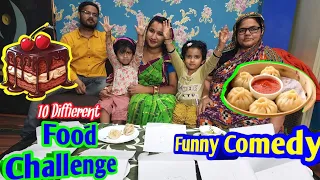 10 Diffident FOOD CHALLENGE || Funny Comedy 😃|| Gunu&Chunu Vlogger