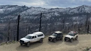 Camping in Wildfire destroyed Mendocino National Forest