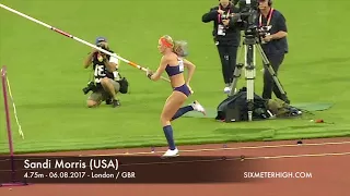 Sandi Morris (USA) - 4.75m and pole vault silver medal at IAAF World Championships London 2017