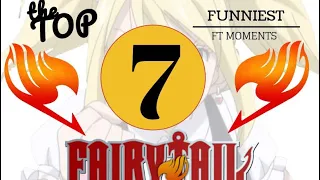 TOP 7 FUNNIEST FAIRY TAIL MOMENTS (DUBBED)