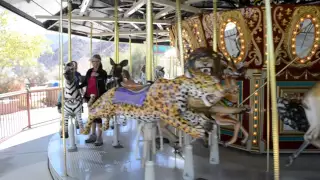 years 2 tyler years 4 chelsea on carousel at living desert zoo