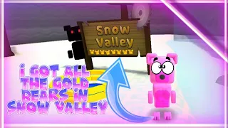 🏆I GOT ALL THE GOLD BEARS IN SNOW VALLEY!!-Super Bear Adventure Walkthrough Challenge🏆