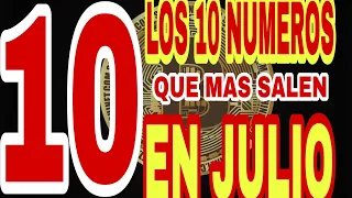 Los 10 Números Que Más Salen en JUliO 2022 🚨 Que más repiten 💰 Sin tarjeta de crédito 🤑 ni débito