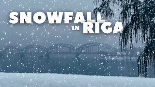 Unforgettable Snowfall Experience in Riga, Latvia (Virtual Walk)