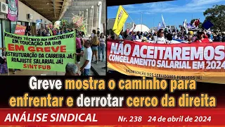 Greve mostra o caminho para derrotar cerco da direita - Análise Sindical nº 237 - 24/4/24