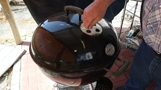 Grilling Burgers On The Weber Kettle