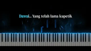 DAWAI - FADILAH INTAN KARAOKE NADA PRIA Versi Piano