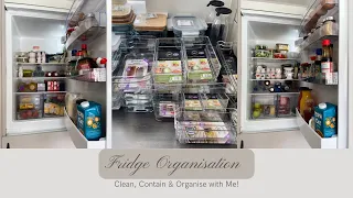 FRIDGE ORGANIZATION | TIPS ON HOW TO ORGANISE YOUR FRIDGE UK | CLEAN, CONTAIN & ORGANISE WITH ME