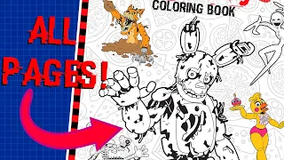 FIVE NIGHTS AT FREDDY'S: COLORING BOOK REVIEW!!
