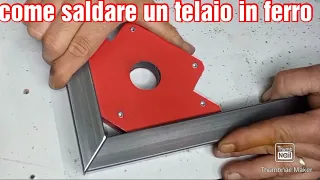 Come saldare un telaio in ferro con saldatrice a filo continuo