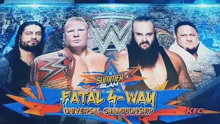 WWE SummerSlam Promo 2017 - Fatal 4-Way [WWE Universal Championship]