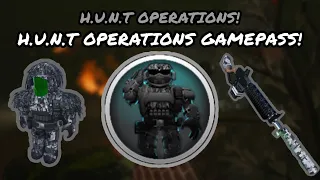 H.U.N.T OPERATIONS GAMEPASS INFO! Roblox Survive The Night