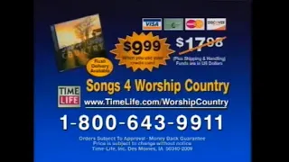 Time Life Songs 4 Worship Country Commercial